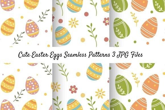 Evaluating Cute Easter Eggs Seamless Patterns for Professional and Personal Design Projects