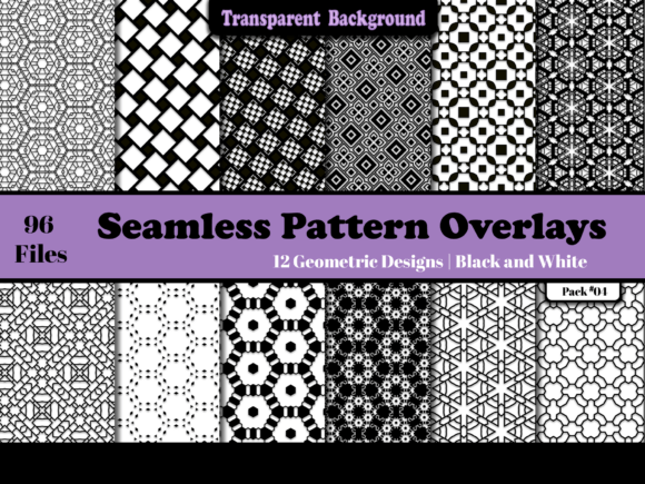 Geometric Patterns Transparent Overlays
