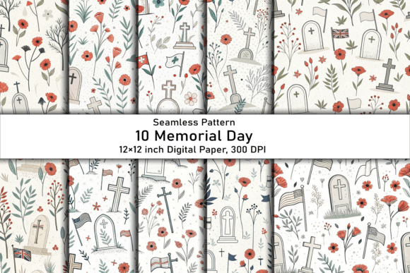 Minimalist Memorial Day Patterns