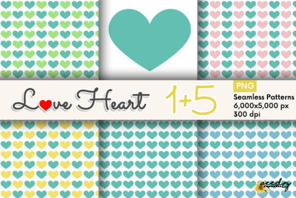 Pastel Green Hearts Patterns: A Versatile Digital Asset