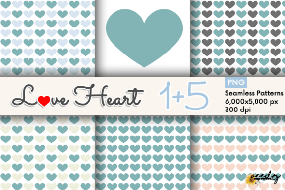 Teal Hearts Patterns: A Comprehensive Evaluation for Digital and Physical Design Projects