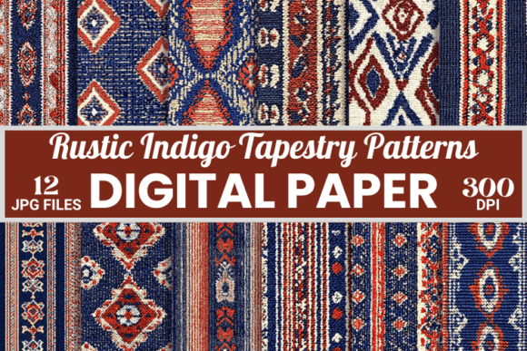 Unlocking the Potential of Rustic Indigo Tapestry Digital Patterns for Modern Design Projects