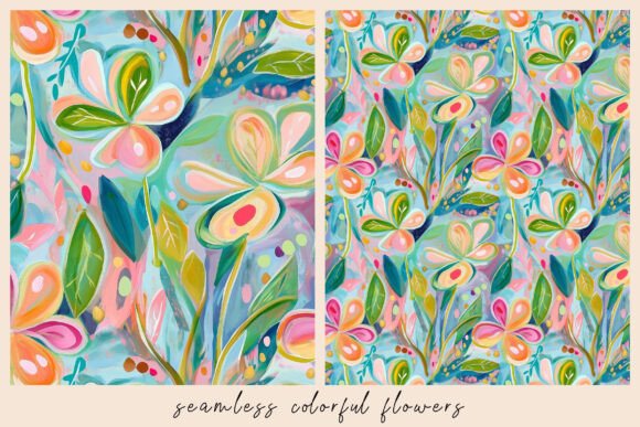 Vibrant Floral Patterns for Designers