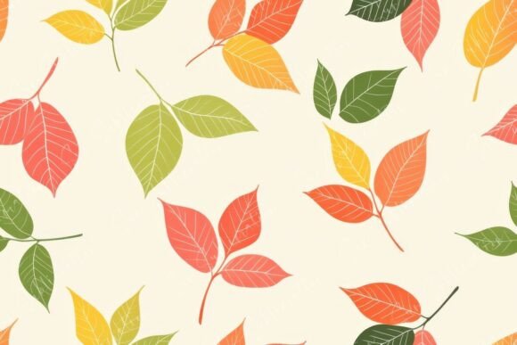 Vibrant Leaf Patterns Seamless