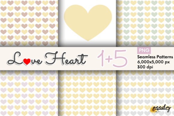 Yellow Hearts Patterns: Elevating Your Creative Projects with Digital Paper Packs